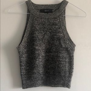 Forever 21 grey crop top